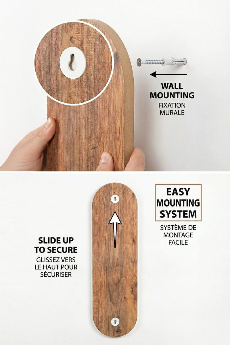 Virlin Vägghylla 26x35x13 cm - Ek - Förvaring - Småförvaring - Väggförvaring