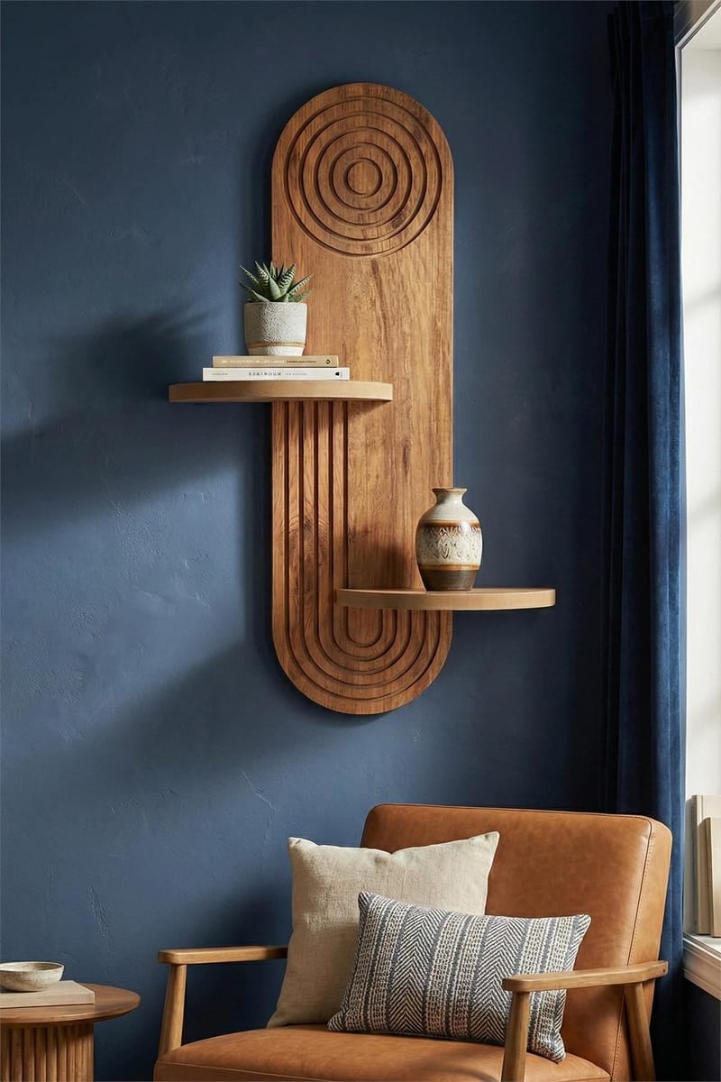 Virlin Vägghylla 26x35x13 cm - Ek - Förvaring - Småförvaring - Väggförvaring