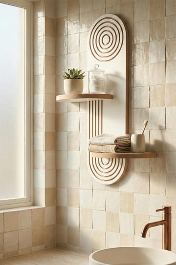 Virlin Vägghylla 26x35x13 cm - Vit - Förvaring - Småförvaring - Väggförvaring