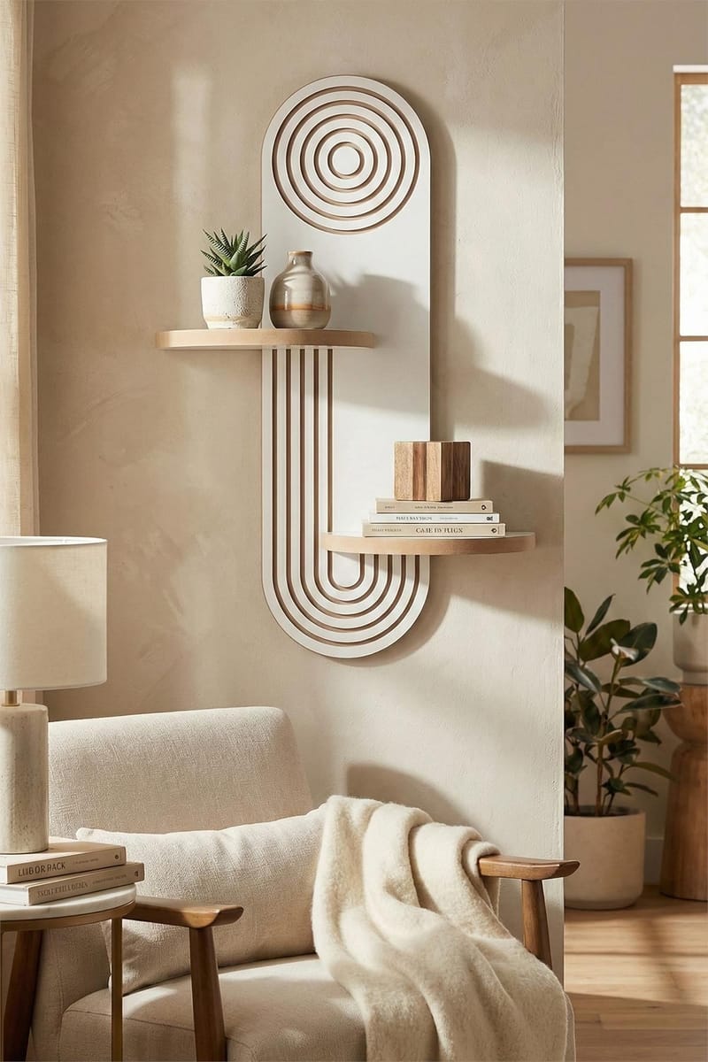 Virlin Vägghylla 26x35x13 cm - Vit - Förvaring - Småförvaring - Väggförvaring