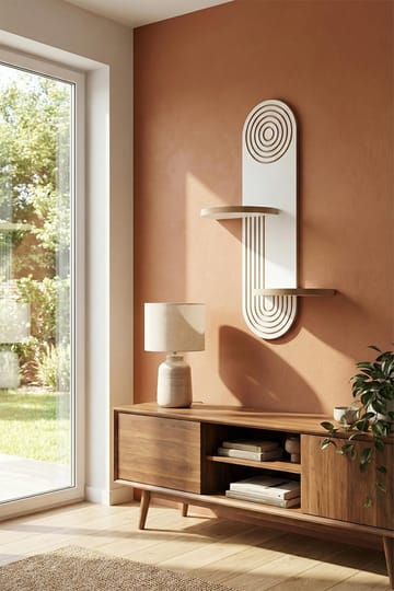 Virlin Vägghylla 26x35x13 cm - Vit - Förvaring - Småförvaring - Väggförvaring