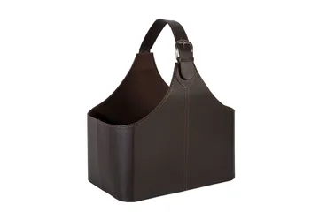 Walter Tidningsställ 22x38xH33cm Konstläder - Mörkbrun - Förvaring - Småförvaring