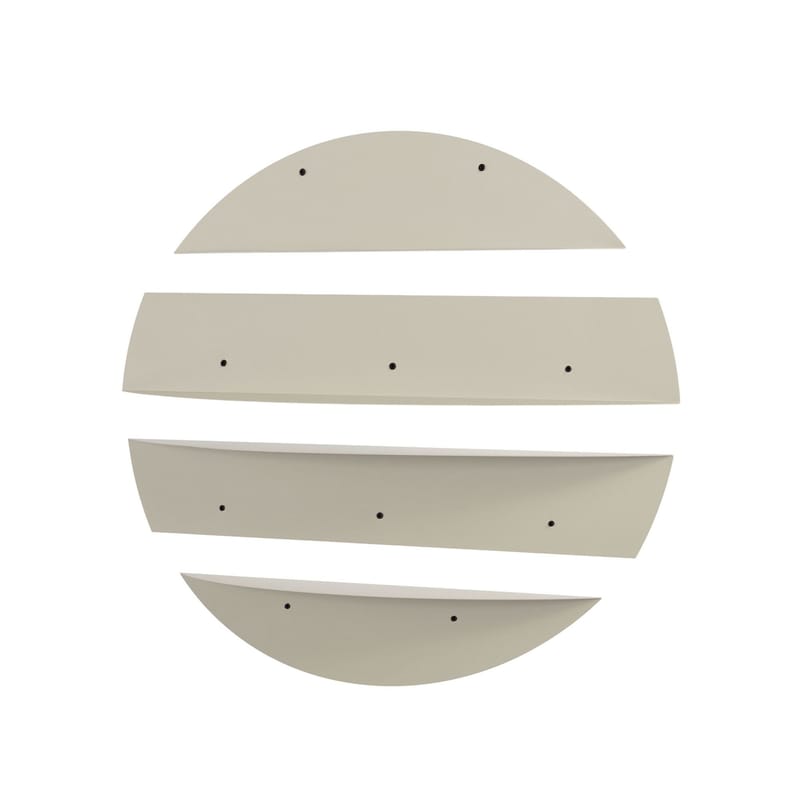 Zalvenn Vägghylla 76 cm Rund - Mjuk Beige - Förvaring - Småförvaring - Väggförvaring