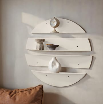 Zalvenn Vägghylla 76 cm Rund - Mjuk Beige - Förvaring - Småförvaring - Väggförvaring