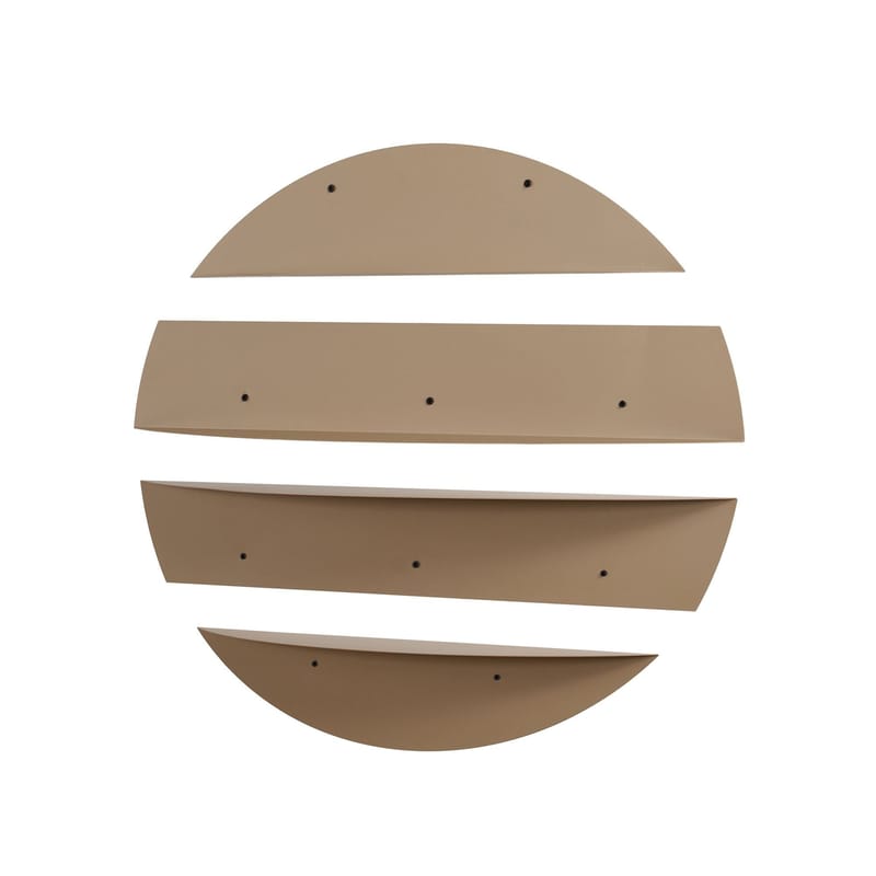 Zalvenn Vägghylla 76 cm Rund - Taupe - Förvaring - Småförvaring - Väggförvaring