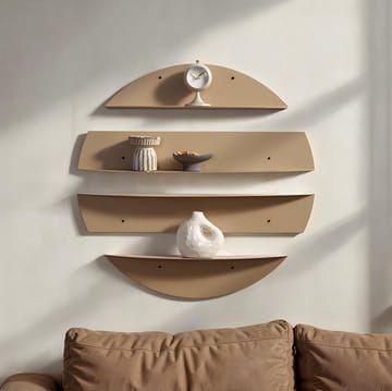 Zalvenn Vägghylla 76 cm Rund - Taupe - Förvaring - Småförvaring - Väggförvaring