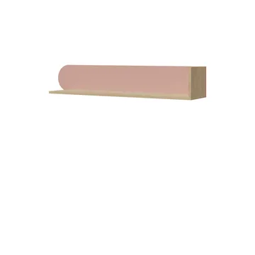 Zarek Vägghylla 120 cm - brun och rosa - Förvaring - Småförvaring - Väggförvaring
