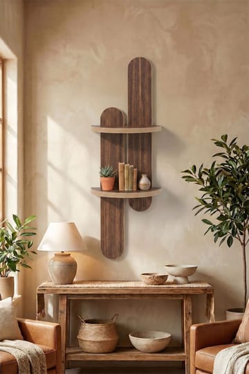 Zayra Vägghylla 26x80 cm - Brun - Förvaring - Småförvaring - Väggförvaring