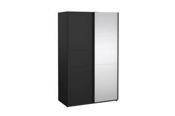 Takeru Garderob med Spegel 119x200 cm - Svart - Förvaring - Garderober & garderobssystem