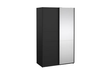 Takeru Garderob med Spegel 119x200 cm - Svart - Förvaring - Garderober & garderobssystem