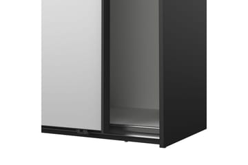 Takeru Garderob med Spegel 119x200 cm - Svart - Förvaring - Garderober & garderobssystem