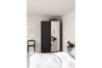 Takeru Garderob med Spegel 119x200 cm - Svart - Förvaring - Garderober & garderobssystem
