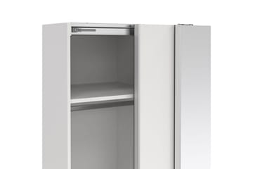 Takeru Garderob med Spegel 119x200 cm - Vit - Förvaring - Garderober & garderobssystem