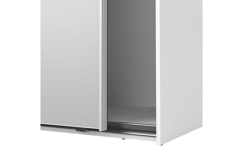 Takeru Garderob med Spegel 119x200 cm - Vit - Förvaring - Garderober & garderobssystem