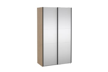 Takeru Garderob med Spegel 119x220 cm - Natur - Förvaring - Garderober & garderobssystem