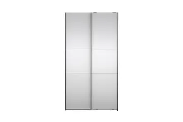 Takeru Garderob med Spegel 119x220 cm - Svart - Förvaring - Garderober & garderobssystem