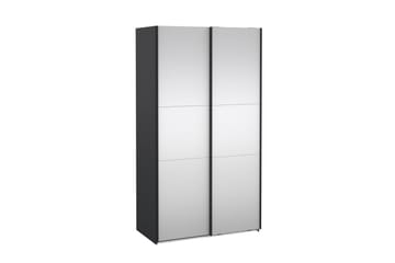 Takeru Garderob med Spegel 119x220 cm - Svart - Förvaring - Garderober & garderobssystem