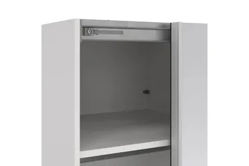 Takeru Garderob med Spegel 119x220 cm - Vit - Förvaring - Garderober & garderobssystem