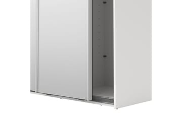 Takeru Garderob med Spegel 119x220 cm - Vit - Förvaring - Garderober & garderobssystem