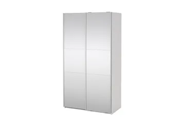 Takeru Garderob med Spegel 119x220 cm - Vit - Förvaring - Garderober & garderobssystem