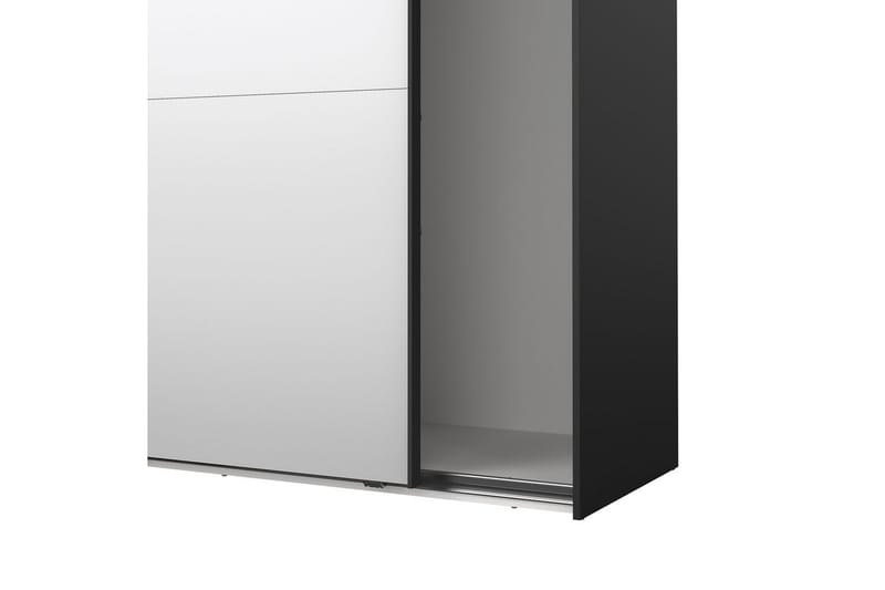 Takeru Garderob med Spegel 179x200 cm - Svart - Förvaring - Garderober & garderobssystem