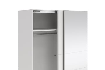 Takeru Garderob med Spegel 179x200 cm - Vit - Förvaring - Garderober & garderobssystem