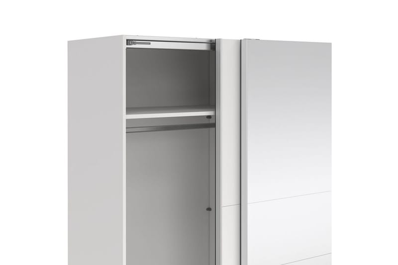 Takeru Garderob med Spegel 179x200 cm - Vit - Förvaring - Garderober & garderobssystem