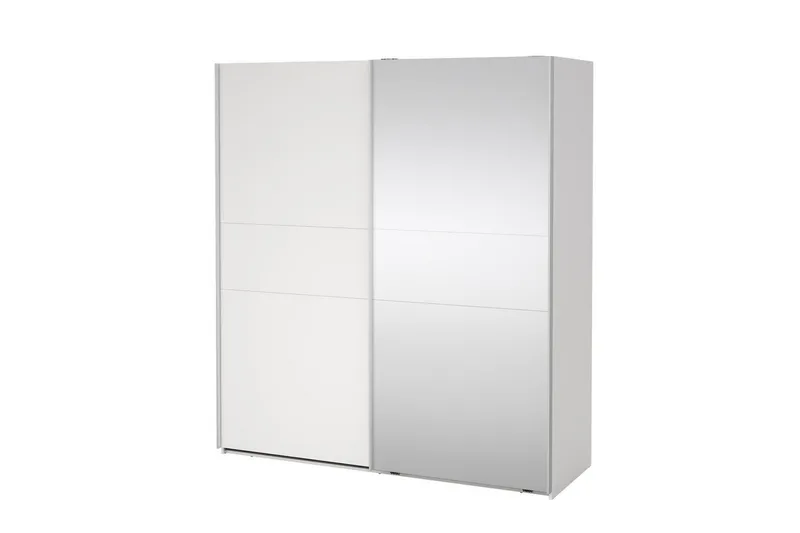 Takeru Garderob med Spegel 179x200 cm, Vit