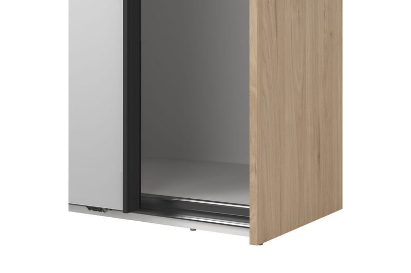 Takeru Garderob med Spegel 179x220 cm - Natur - Förvaring - Garderober & garderobssystem