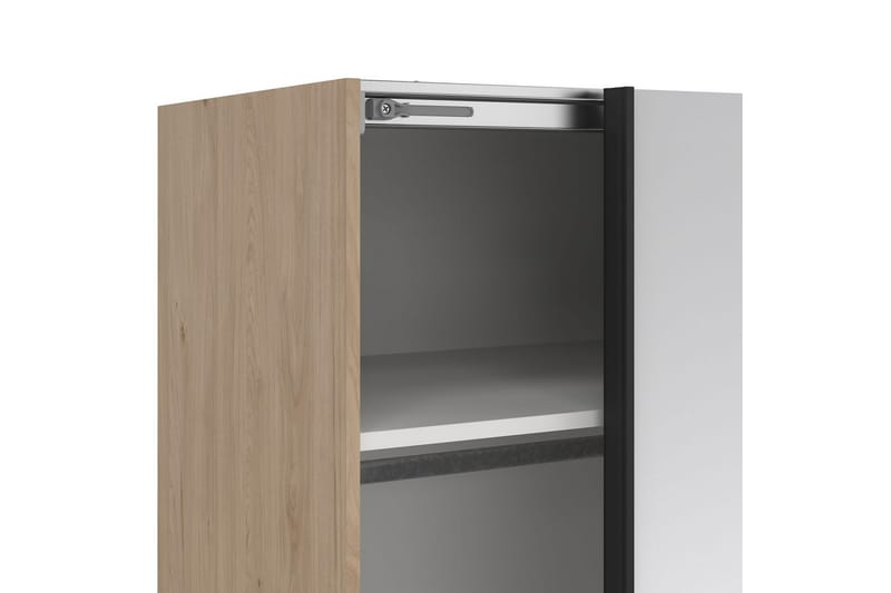 Takeru Garderob med Spegel 179x220 cm - Natur - Förvaring - Garderober & garderobssystem