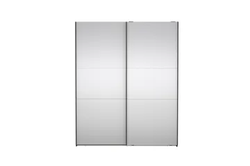 Takeru Garderob med Spegel 179x220 cm - Svart - Förvaring - Garderober & garderobssystem