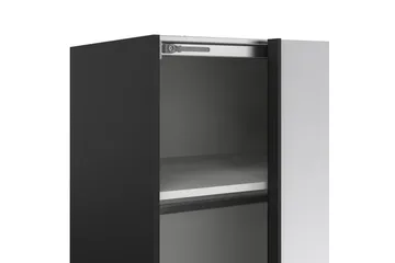 Takeru Garderob med Spegel 179x220 cm - Svart - Förvaring - Garderober & garderobssystem