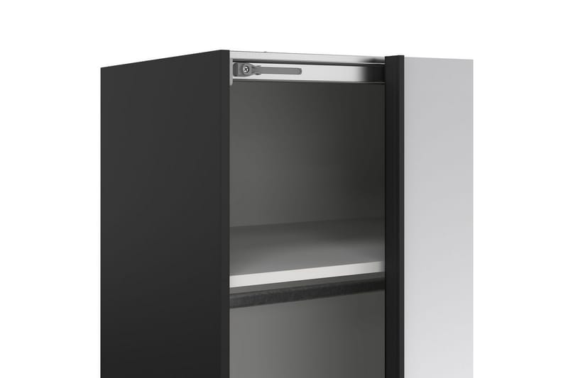 Takeru Garderob med Spegel 179x220 cm - Svart - Förvaring - Garderober & garderobssystem