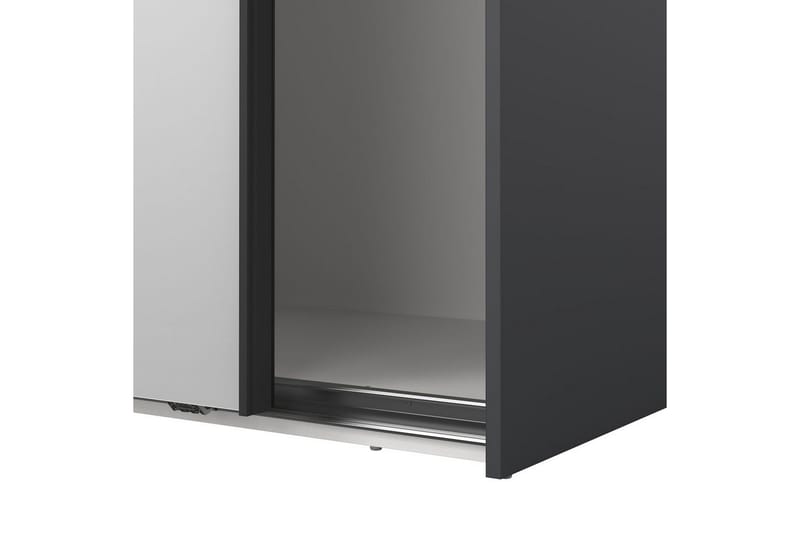 Takeru Garderob med Spegel 179x220 cm - Svart - Förvaring - Garderober & garderobssystem