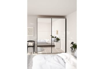 Takeru Garderob med Spegel 179x220 cm - Svart - Förvaring - Garderober & garderobssystem