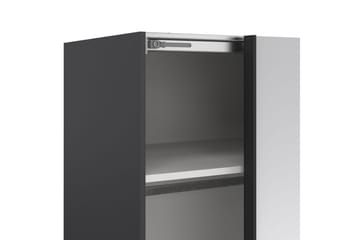 Takeru Garderob med Spegel 179x220 cm - Svart - Förvaring - Garderober & garderobssystem