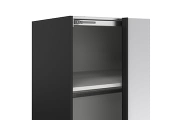 Takeru Garderob med Spegel 179x220 cm - Svart - Förvaring - Garderober & garderobssystem