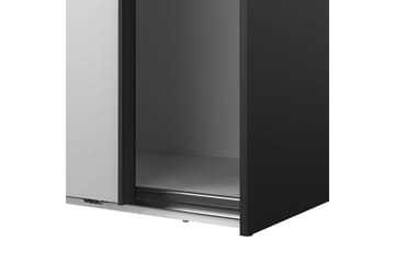 Takeru Garderob med Spegel 179x220 cm - Svart - Förvaring - Garderober & garderobssystem