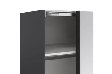 Takeru Garderob med Spegel 179x220 cm - Svart - Förvaring - Garderober & garderobssystem