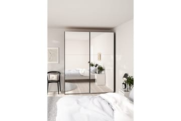 Takeru Garderob med Spegel 179x220 cm - Svart - Förvaring - Garderober & garderobssystem