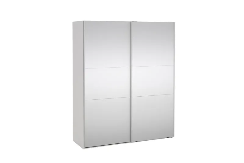 Takeru Garderob med Spegel 179x220 cm - Vit - Förvaring - Garderober & garderobssystem
