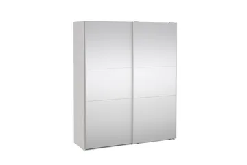 Takeru Garderob med Spegel 179x220 cm - Vit - Förvaring - Garderober & garderobssystem