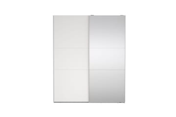 Takeru Garderob med Spegel 179x221 cm - Vit - Förvaring - Garderober & garderobssystem