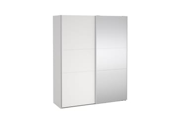 Takeru Garderob med Spegel 179x221 cm - Vit - Förvaring - Garderober & garderobssystem