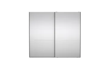 Takeru Garderob med Spegel 244x220 cm - Natur - Förvaring - Garderober & garderobssystem