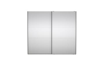 Takeru Garderob med Spegel 244x220 cm - Natur - Förvaring - Garderober & garderobssystem