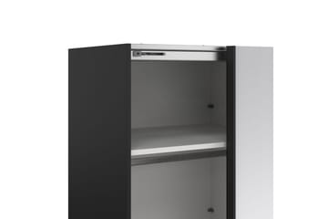 Takeru Garderob med Spegel 244x220 cm - Svart - Förvaring - Garderober & garderobssystem