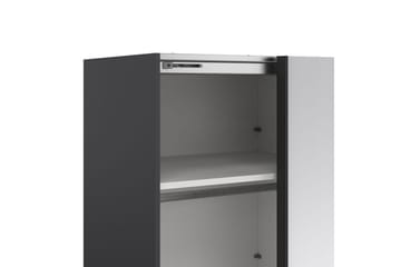 Takeru Garderob med Spegel 244x220 cm - Svart - Förvaring - Garderober & garderobssystem