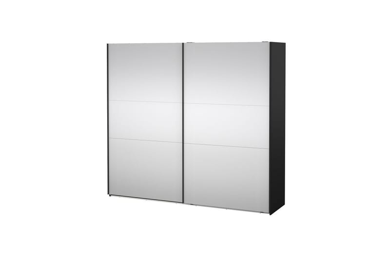 Takeru Garderob med Spegel 244x220 cm - Svart - Förvaring - Garderober & garderobssystem