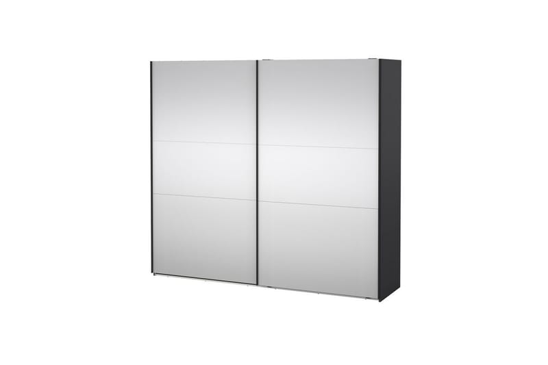Takeru Garderob med Spegel 244x220 cm - Svart - Förvaring - Garderober & garderobssystem